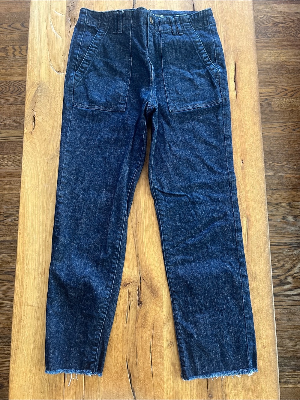 Anthropologie  Pilcro Straight leg cropped jeans- size 27